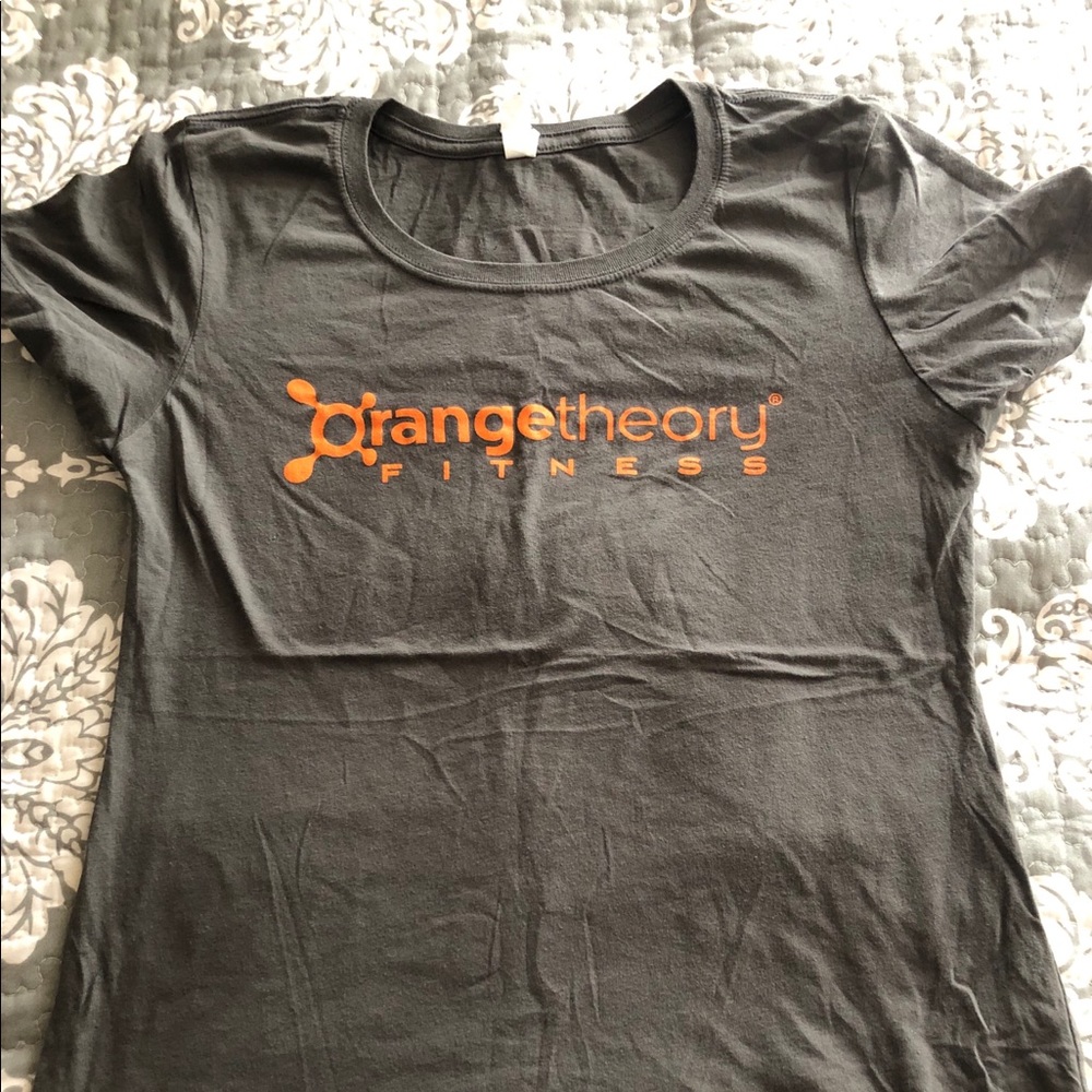 Rare Orange theory fitness keep burning t-shirt